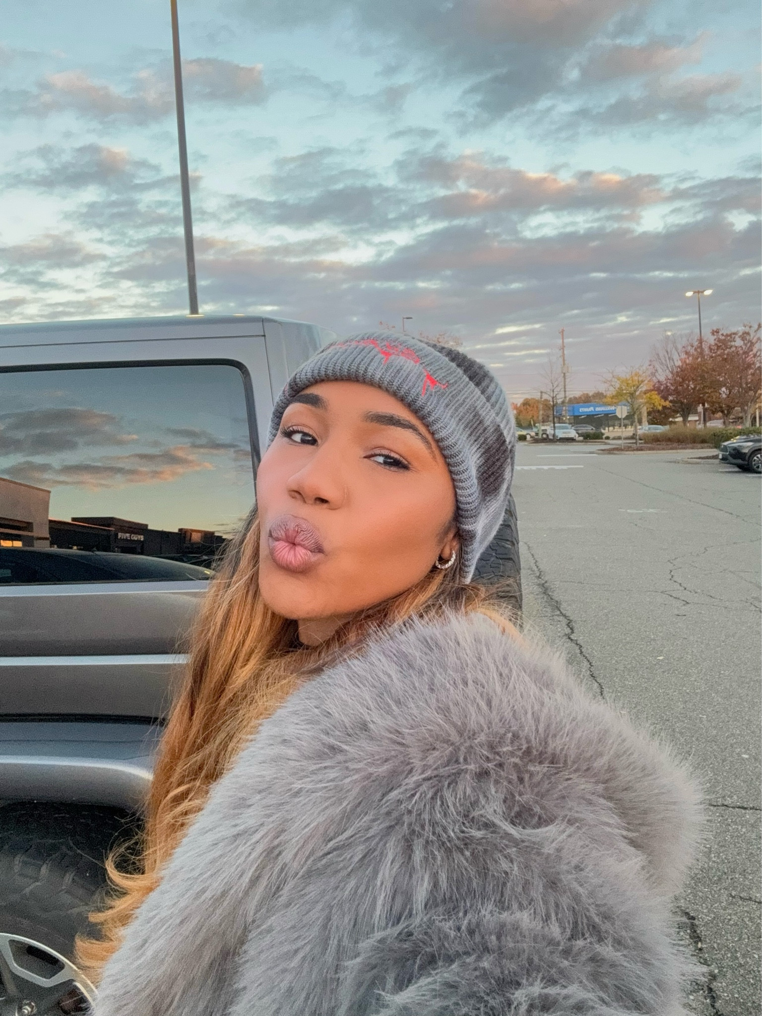actually obsessed with this faux fur coat, it has sweatshirt material on the inside and is so perfect. the beanie was the best little addition! also under $50

#LTKSeasonal #LTKfindsunder100 #LTKstyletip