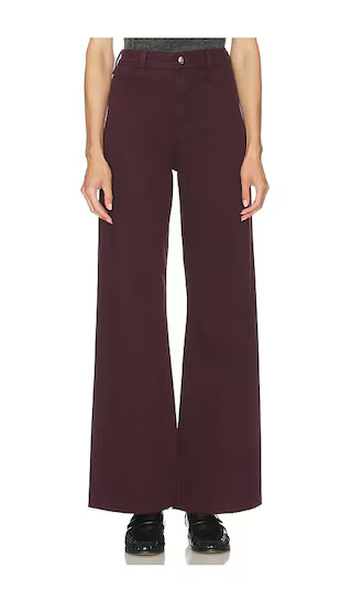 PISTOLA Penny High Rise Wide Leg Jeans in Wine. - size 23 | Revolve Clothing (Global)