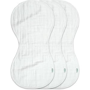 green sprouts Muslin Burp Cloths made from Organic Cotton | 4 absorbent layers protect from sniffles | Amazon (US)