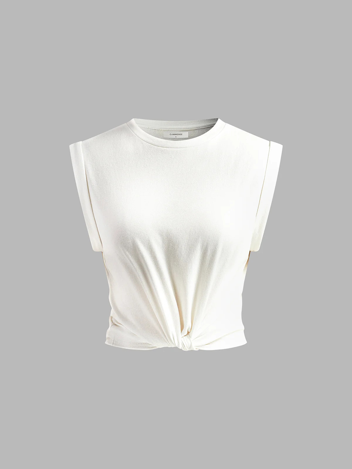 Cotton Knotted T-Shirt | Commense