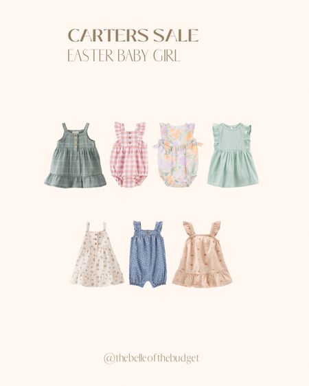 Carters sale, baby girl, easter dress, spring outfit 