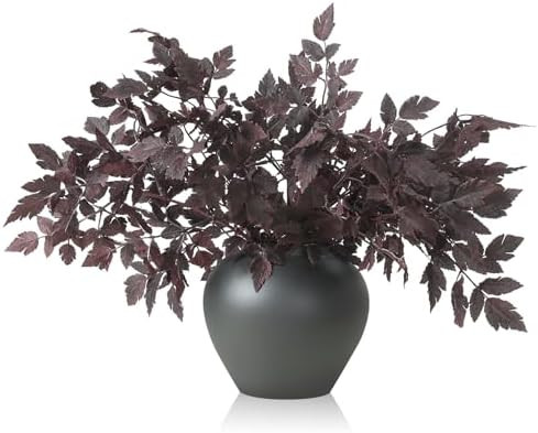 Lyrow 6 Pack 18 Inches Artificial Cimicifuga Plant Leaf Spray Faux Plum Cimicifuga Ramosa Leaf Br... | Amazon (US)