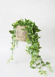 Artificial Plants Hanging Philodendron Bush - 49.5" | Afloral (US)