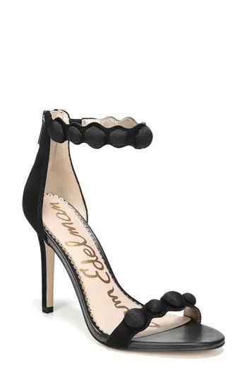 Women's Sam Edelmen Addison Embellished Ankle Strap Sandal, Size 5 M - Black | Nordstrom