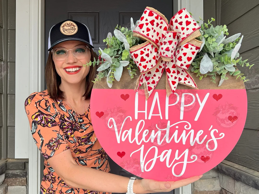 Valentines Front Door Decor Valentine's Sign Valentines Decor Valentine's Wreath Valentines Door ... | Etsy (US)