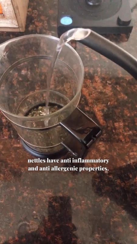 Brewing some nettle tea for its antihistamine and anti inflammatory properties.

#LTKunder50 #LTKhome #LTKSeasonal