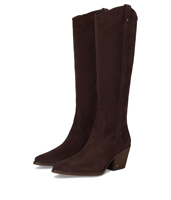 Sam Edelman Wyatt Women's Boots Cafe Noir : 6 M, Leather | Zappos.com