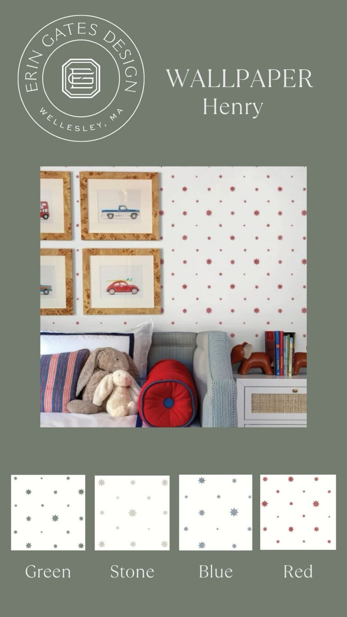 The Henry wallpaper by Erin Gates and A-Street Printe 

#LTKhome