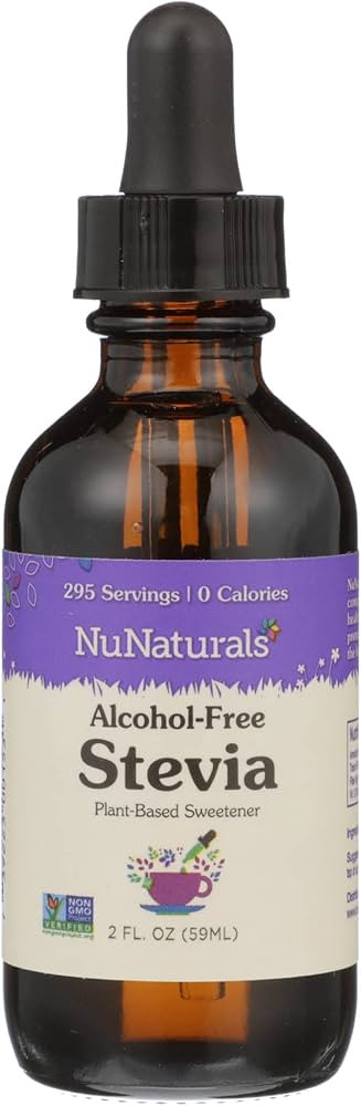 NuNaturals Liquid Stevia, Sugar-Free Sweetener, Plant-Based Sugar Substitute, Zero Calorie, Unfla... | Amazon (US)