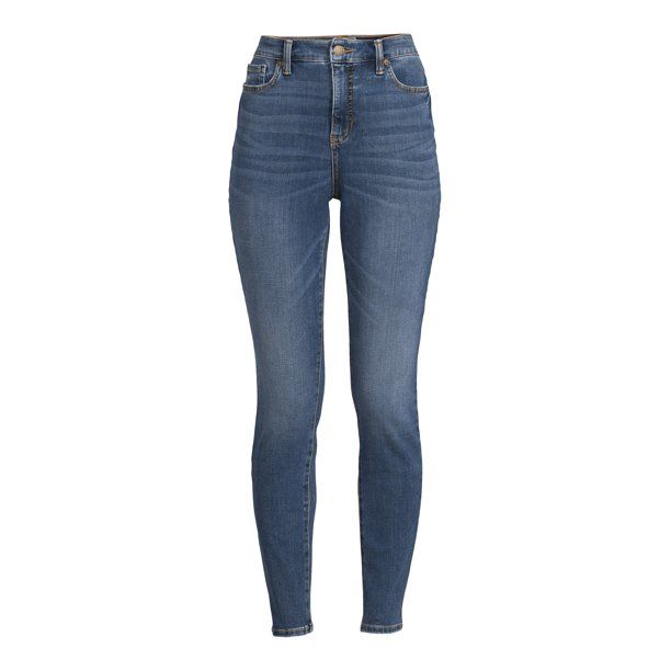 Time and Tru Women's High Rise Curvy Jeans, 29" Inseam for Regular, Sizes 4-22 - Walmart.com | Walmart (US)
