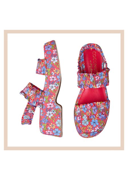 Floral strappy platform sandals 

#LTKshoecrush #LTKstyletip #LTKfindsunder100