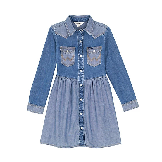 Wrangler  Girl's Western Snap Dress | Tractor Supply