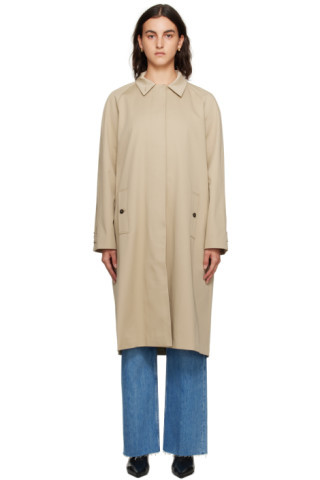 Beige Randy Trench Coat | SSENSE