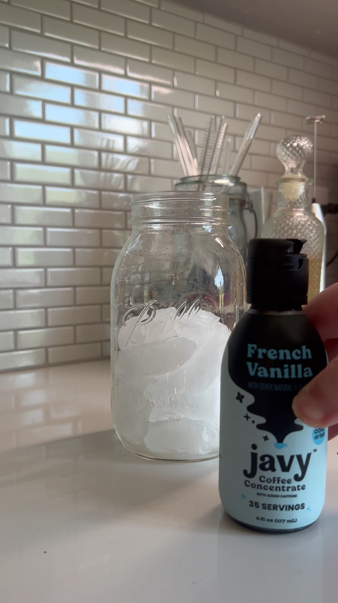 I love Javy coffee and how easy it makes my at home coffee routine! It comes in different flavors- this is the French Vanilla!

#LTKVideo #LTKOver40 #LTKHome