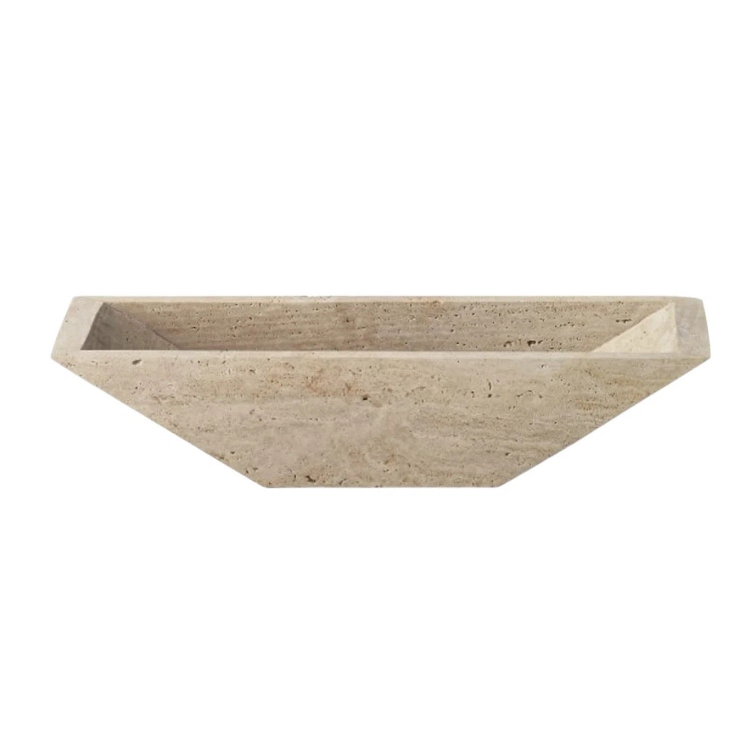 Travertine Tray Large Cream | Wayfair North America