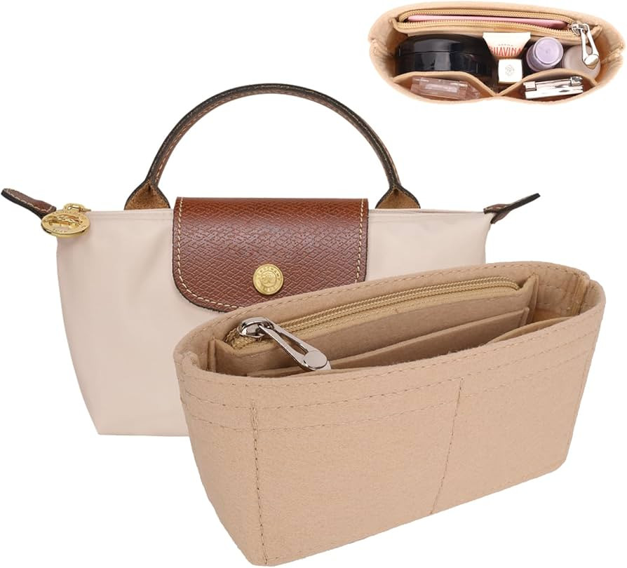 for Longchamp Mini Bag Organizer Insert,Felt Purse Organizer Insert for Le Pliage Xtra XS Bag wit... | Amazon (CA)