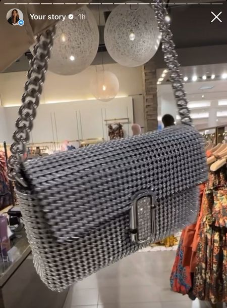 sparkly bag with silver chain by Marc Jacobs 

#LTKstyletip #LTKFind #LTKSeasonal