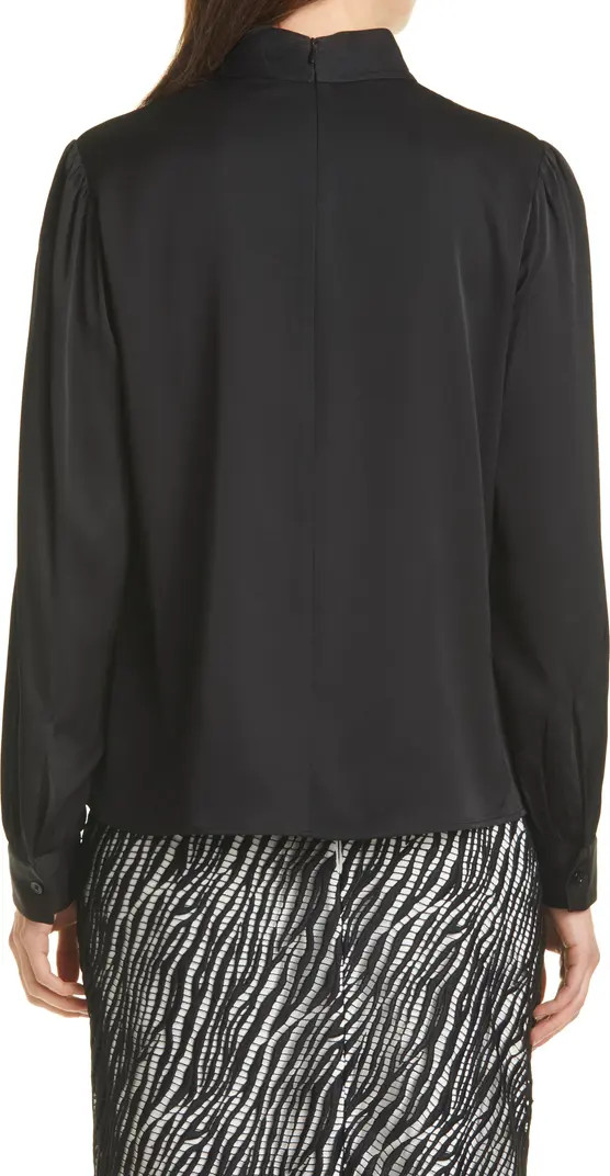 Idriz Mock Neck Silk Top | Nordstrom