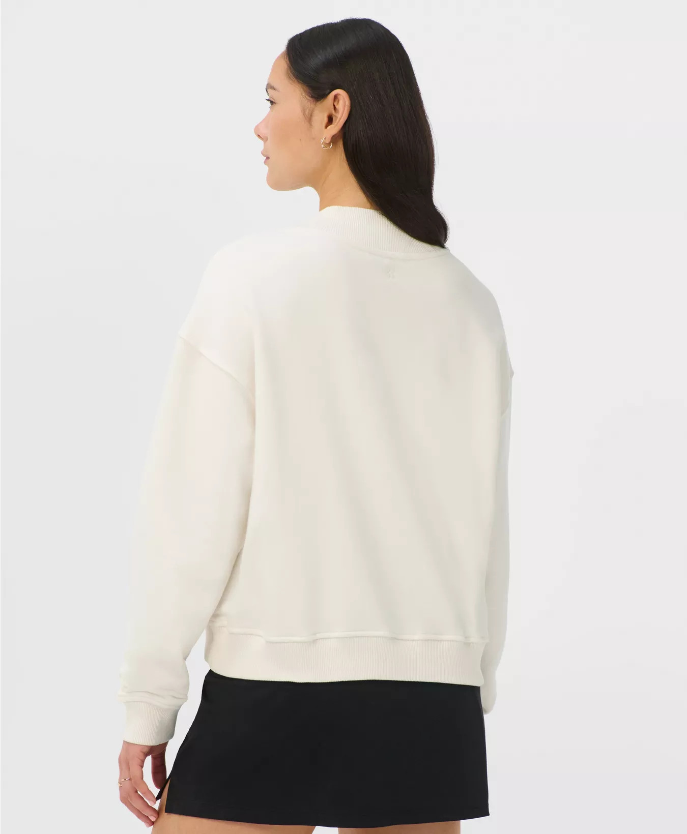 Restore Soft Touch V-Neck Sweatshirt - Dove White | Women's Jumpers + Hoodies | Sweaty Betty | Sweaty Betty UK