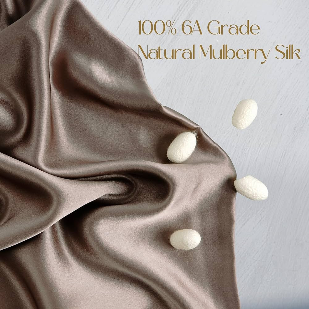 ZIMASILK 100% Pure Mulberry Silk Pillowcase for Hair and Skin Health,Soft and Smooth,Both Sides P... | Amazon (US)