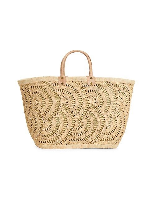 Santorini Crochet Raffia Tote | Saks Fifth Avenue OFF 5TH