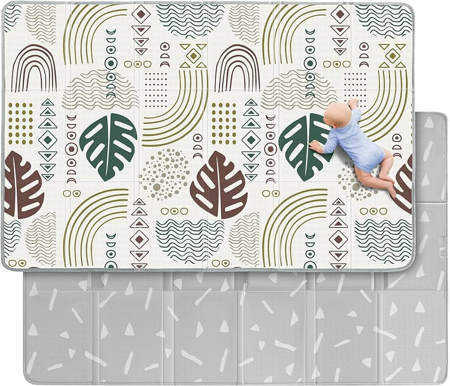 Baby Play Mat, Soft Foam Play Mats for Floor, Foldable Waterproof Playmats for Babies and Toddler... | Amazon (US)