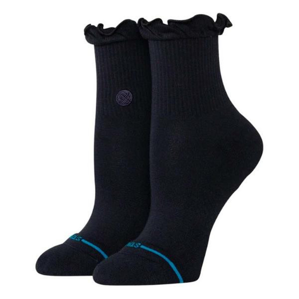 Women's Stance Ruffle Icon Quarter Socks Medium Black | Scheels Sports