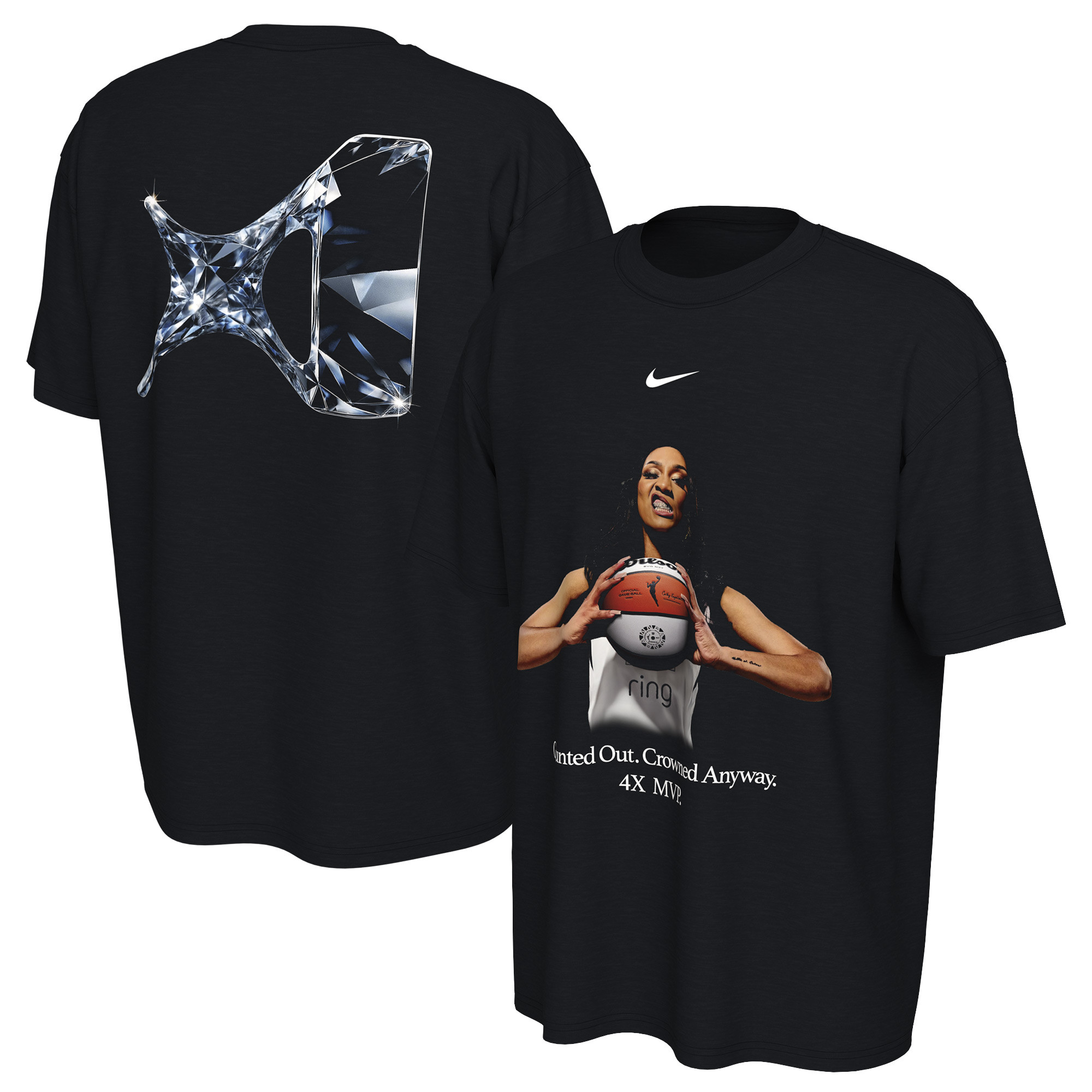 Unisex Nike A'ja Wilson Black Las Vegas Aces 2025 WNBA MVP T-Shirt | Fanatics