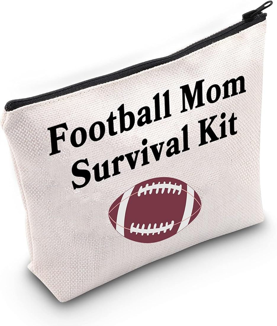 JNIAP Football Player Mom Cosmetic Bag Football Mom Survival Kit Football Mom Gift Football Lover... | Amazon (US)