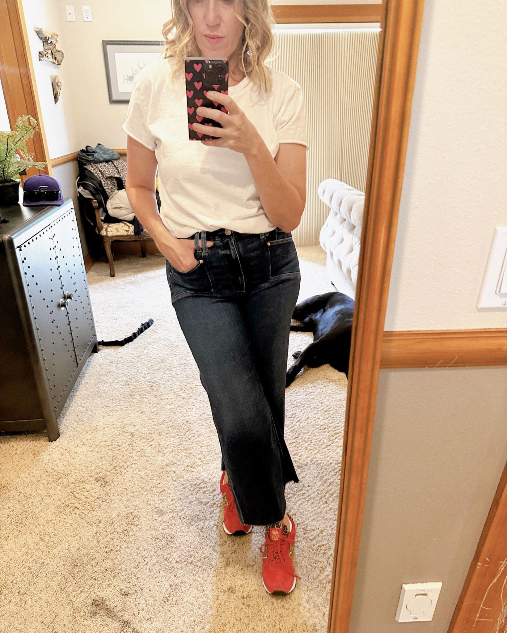 Running errands today. I saw that wearing the color red for shoes and accessories is in style for fall…so I put on my red sneaks. 

#LTKBacktoSchool #LTKActive #LTKOver40