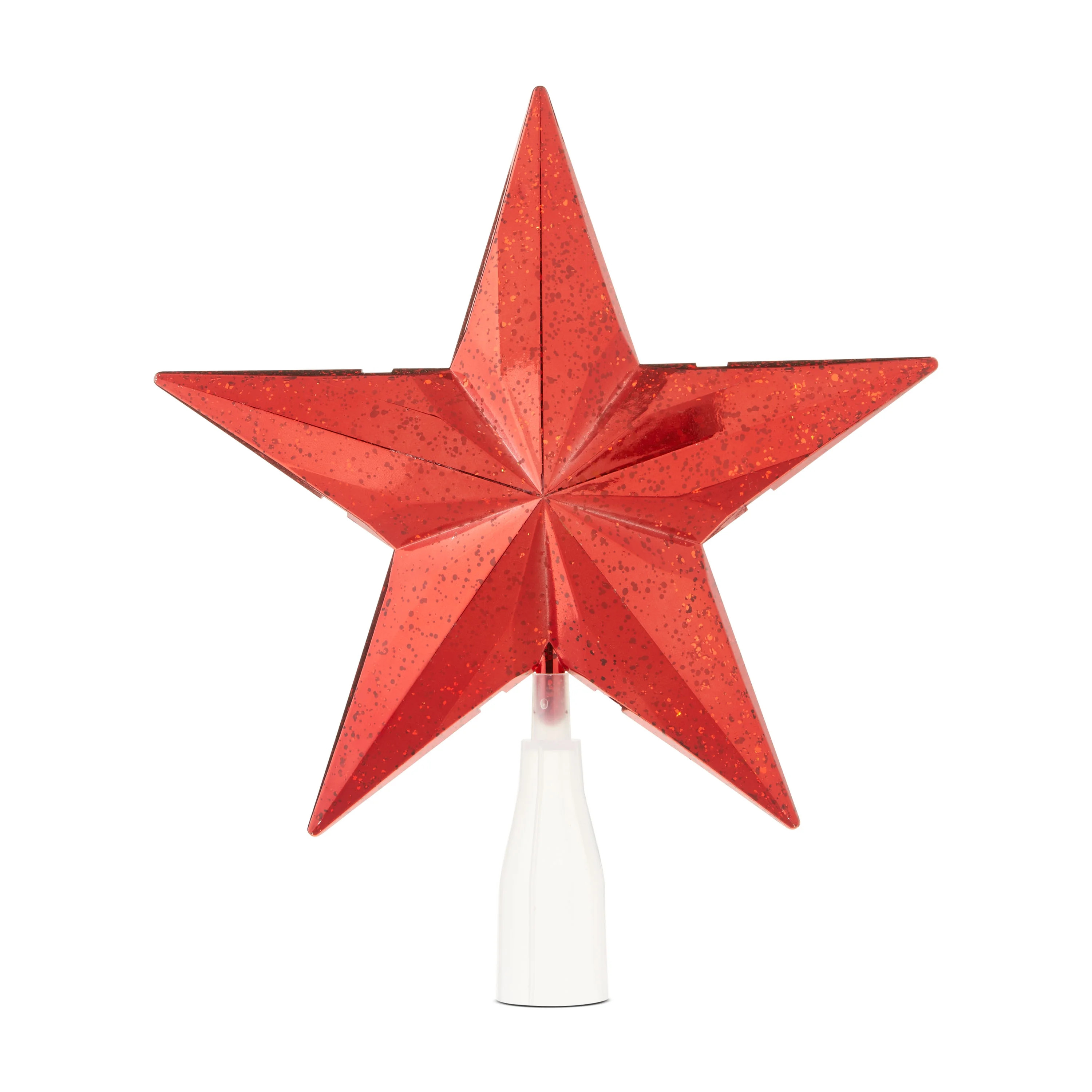 LED Speckled Star Christmas Tree Topper, Red, 10", by Holiday Time | Walmart (US)