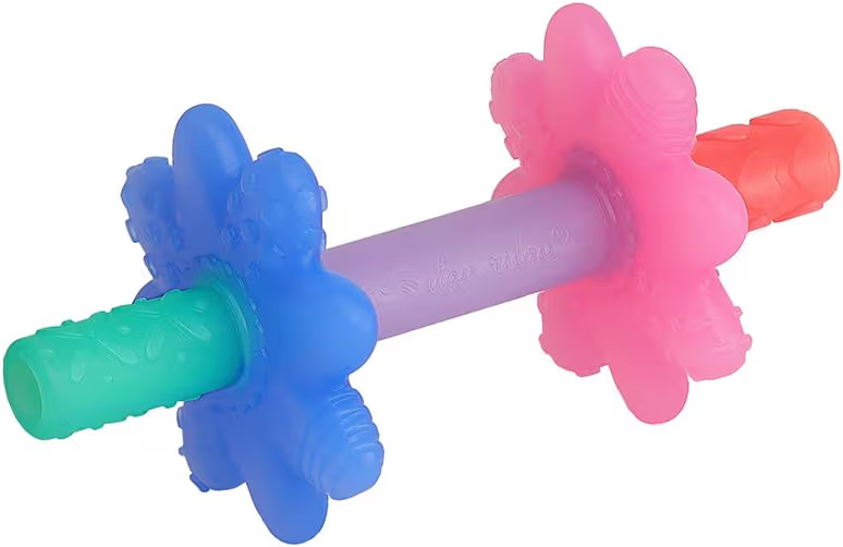 Itzy Ritzy Teensy Tube Teether; Textured Hollow Baby Teething Tube That Reaches Front Teeth & Bac... | Amazon (US)