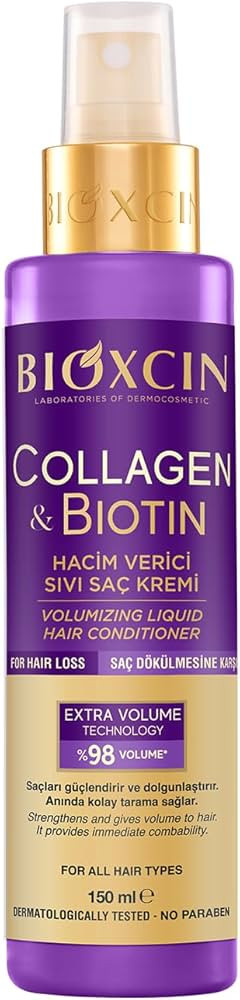 BIOXCIN Collagen & Biotin Volumizing Hair Conditioner, 150 ml, Leave-in Treatment | Amazon (US)