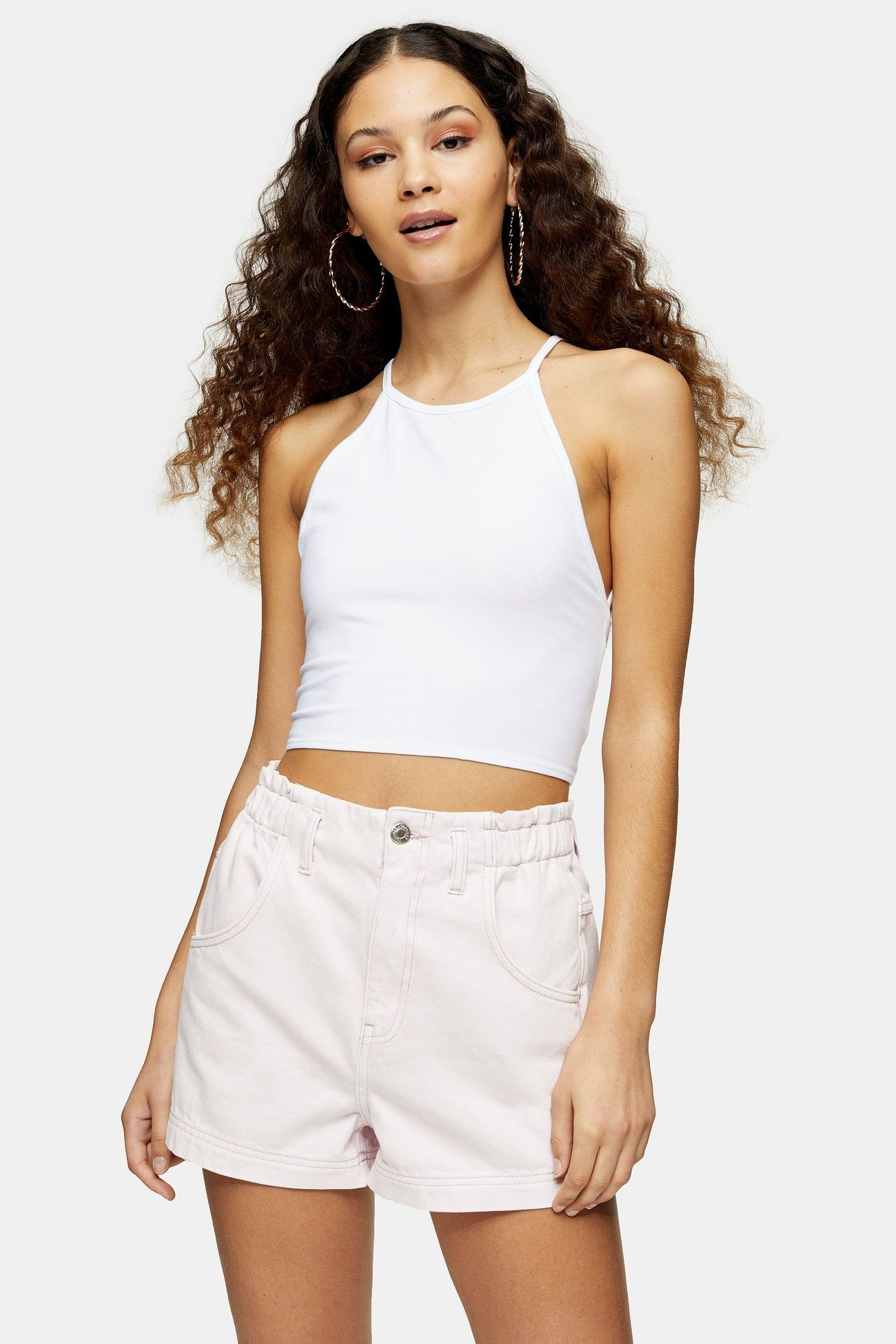 White 90s Halter Neck Top | Topshop US