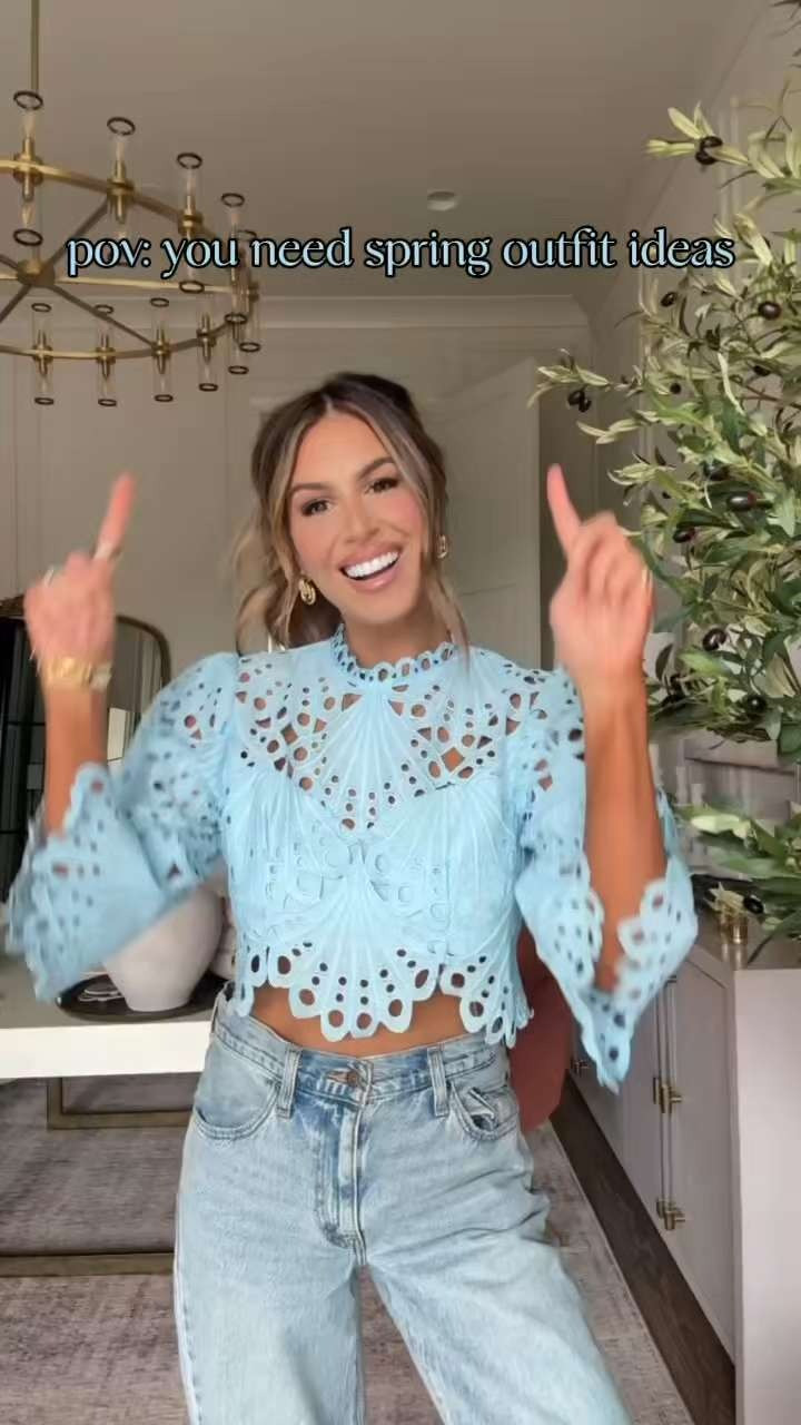 spring outfit ideas 💡🩵 wearing a small in tops/sets and a 26 in denim!

use code hollie35 for 35% off 🫶🏼 

 

#LTKSpringSale #LTKSeasonal #LTKSaleAlert