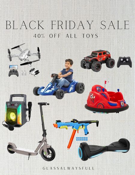 Black Friday sale, 40% off toys, Walmart toy sale, gift guide kids, gift guide boy, gift guide girl, scooter sale, hoverboard sale, Black Friday toys. Callie Glass. 

#LTKGiftGuide #LTKkids #LTKCyberweek