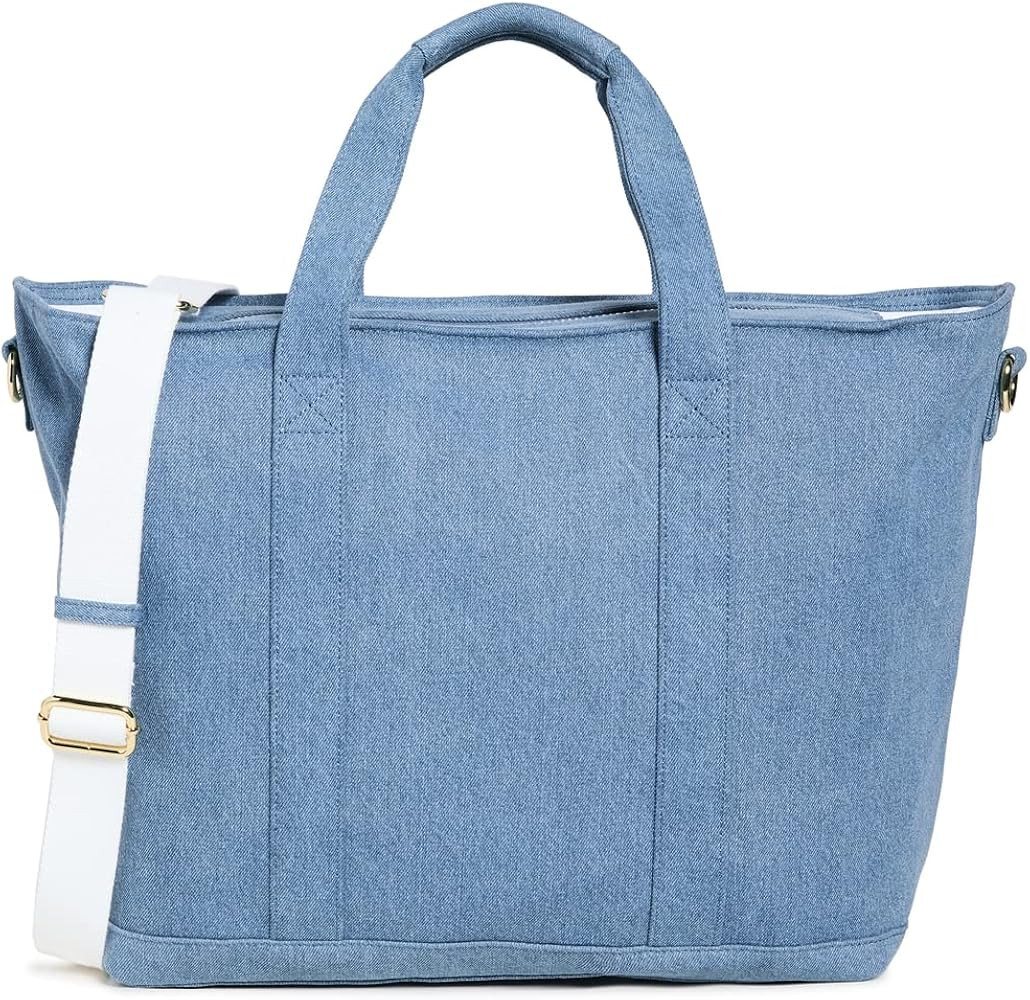 Amazon.com: Stoney Clover Lane Women's Denim Classic Tote, Blue Denim, One Size : Clothing, Shoes... | Amazon (US)