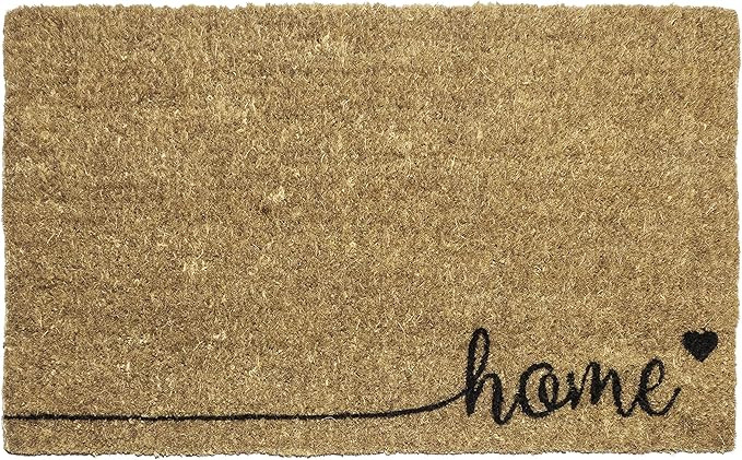Entryways Home , Hand-Stenciled, All-Natural Coconut Fiber Coir Doormat 18" X 30" x .75" | Amazon (CA)