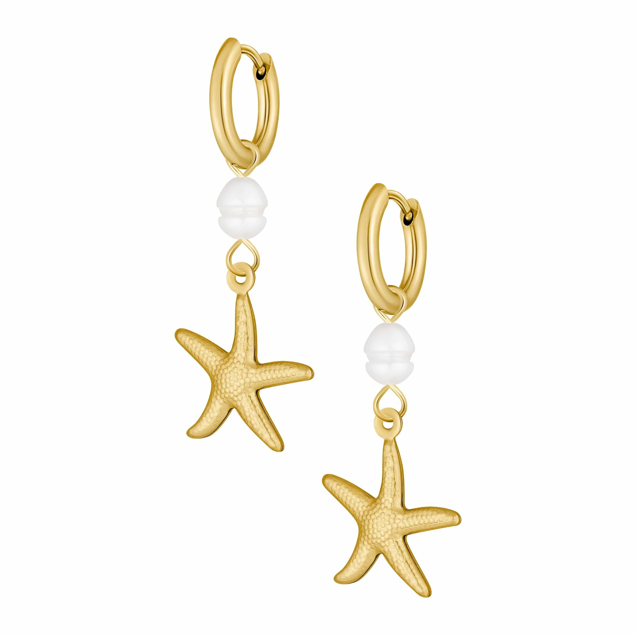 BOHOMOON Colleen Starfish Hoop Earrings | Waterproof & Tarnish Free | Bohomoon UK