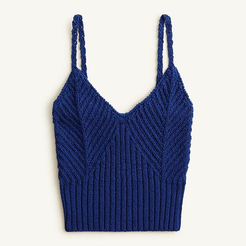 Cropped V-neck sweater-tank | J.Crew US