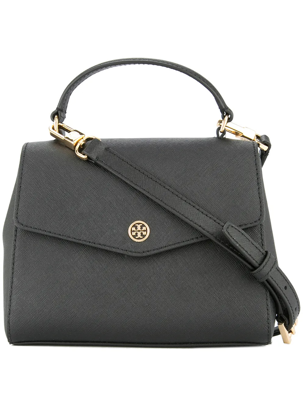 Tory Burch Robinson small top-handle satchel - Black | FarFetch Global