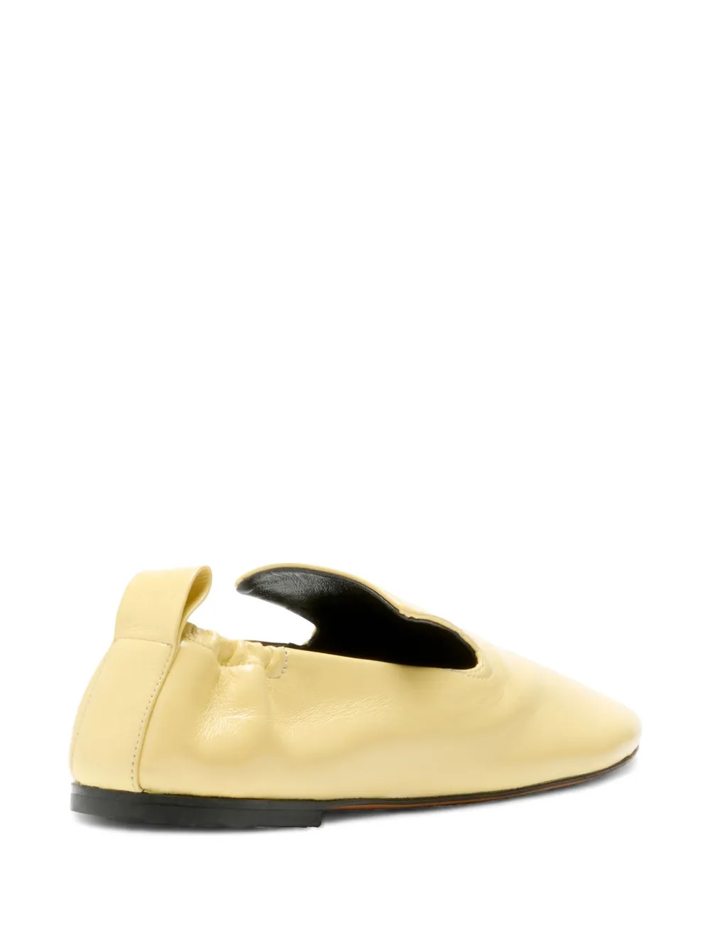 Proenza Schouler Glove Ruched Loafers | Yellow | FARFETCH | Farfetch Global