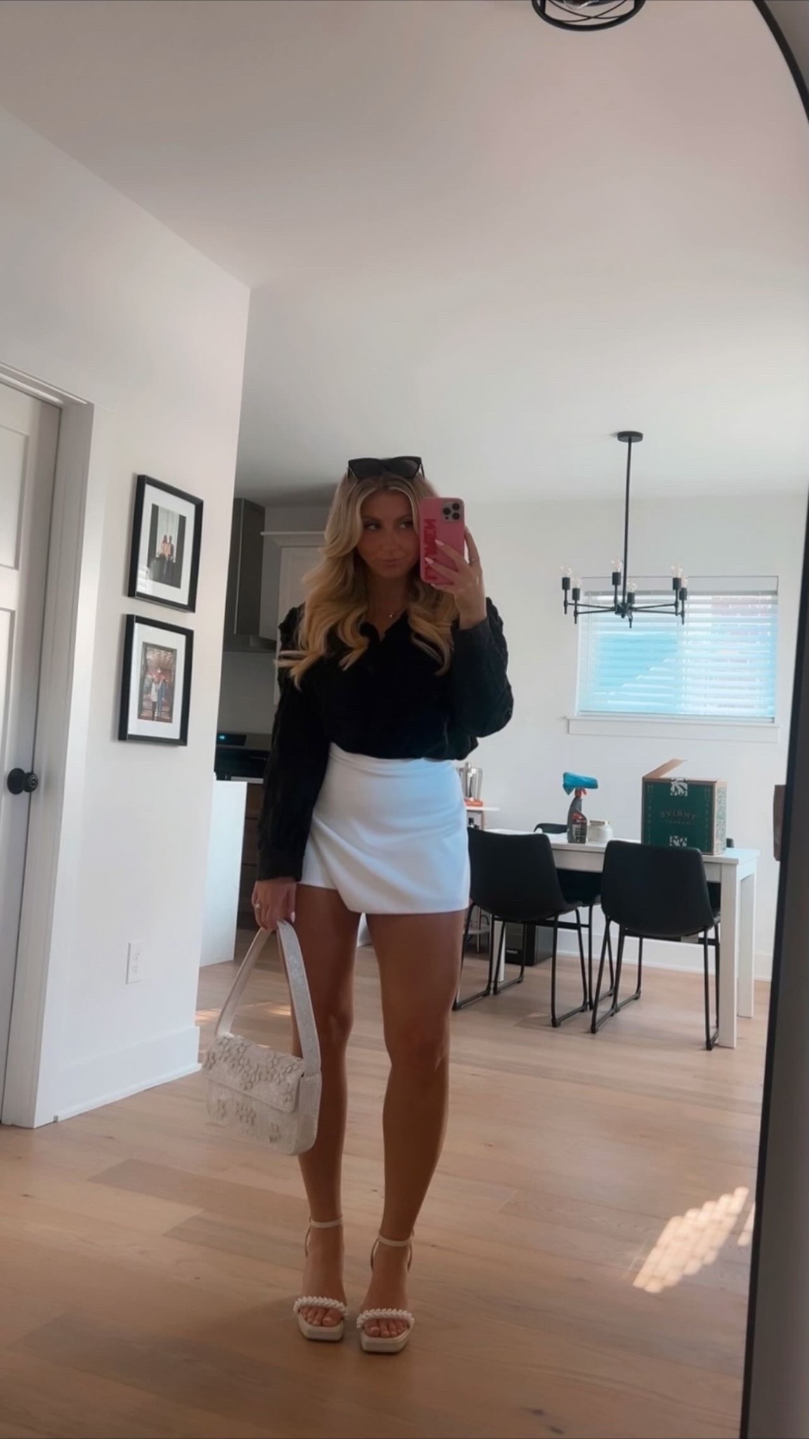 summer outfit inspo, summer outfits, shoes, white bag, white skirt, black top, skorts, aritzia 

#LTKSeasonal #LTKFindsUnder100 #LTKStyleTip