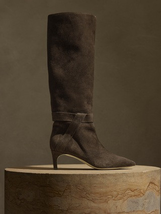 Torri Tall Suede Boot | Banana Republic (US)