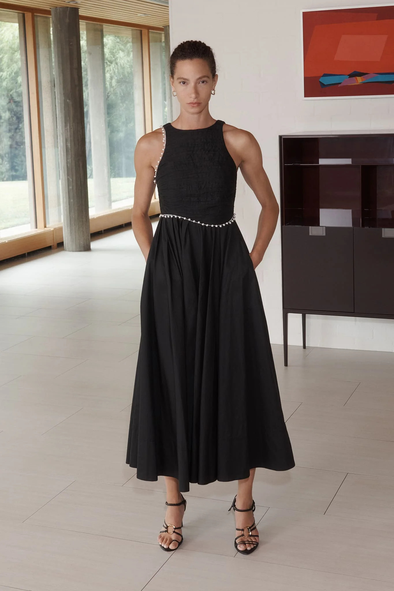 Florence Pearl Trim Midi Dress | aje. (US, UK, Europe, ROW)