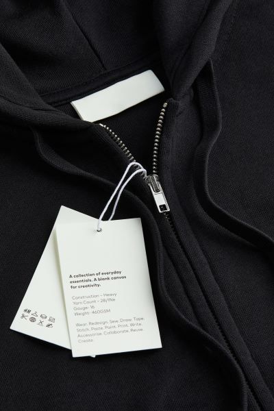 Oversized Fit Cotton zip-through hoodie | H&M (UK, MY, IN, SG, PH, TW, HK)