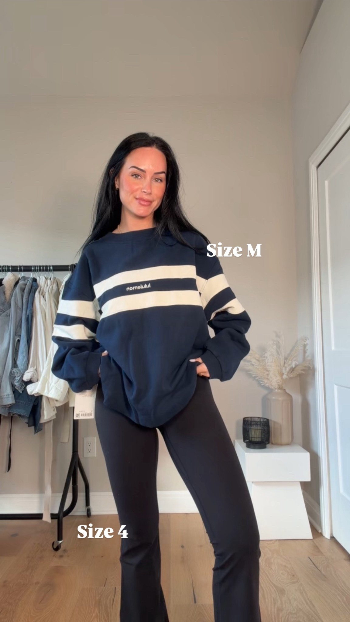 How cute is this new crew 😍 I think I’d like a size small better I was not expecting it to be this oversized. 

My sizing 5’7, 145lbs, 32dd


#LTKActive #LTKU #LTKfitnessgoals