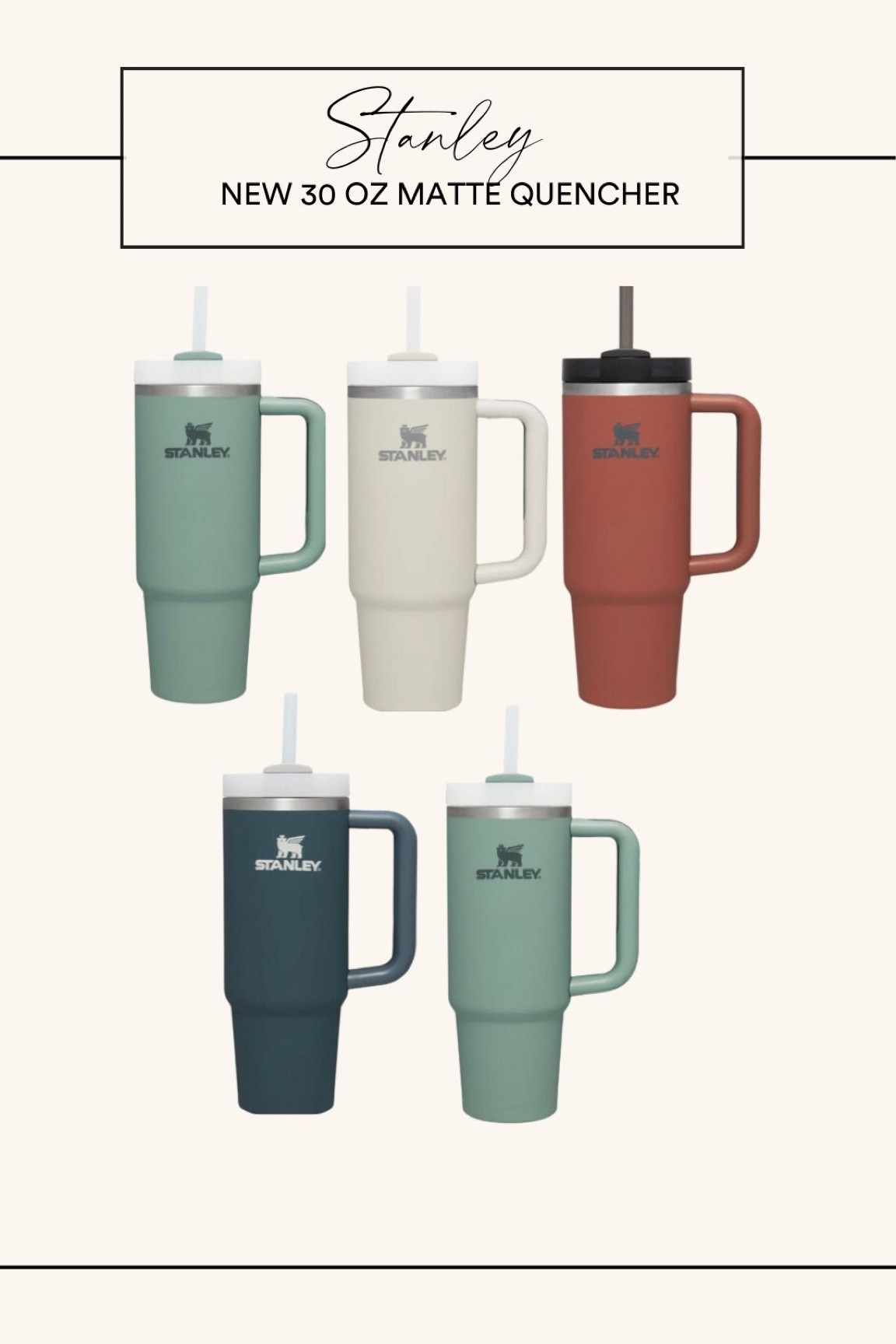 New Stanley 30 Oz Quincher! 