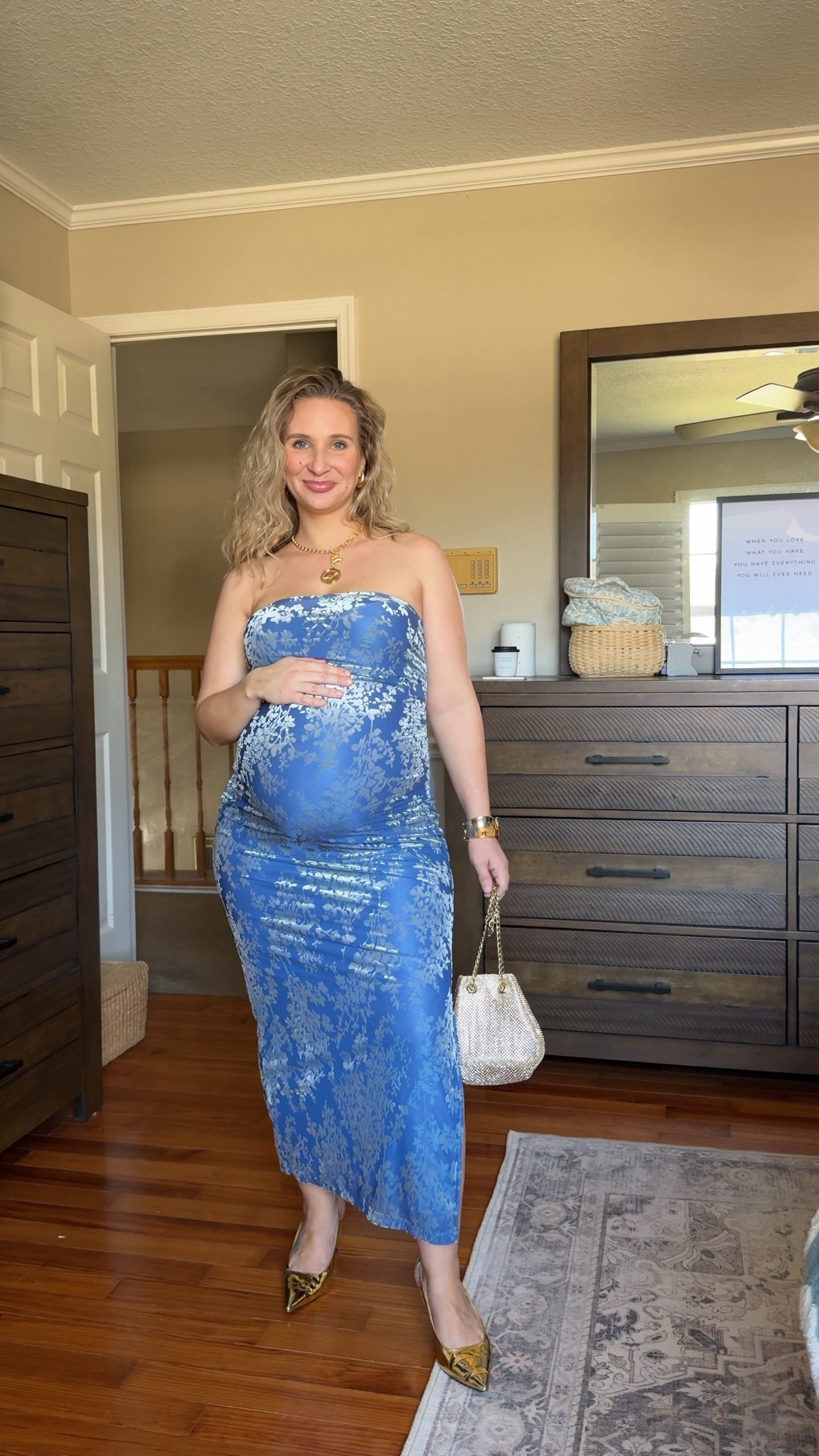 Non maternity baby bump friendly dress from Amazon. Love this so much! Comes in other colors. 

For reference I’m about 5’2 150lbs 33wks pregnant wearing a medium. 



#LTKBump #LTKPetite #LTKFindsUnder50