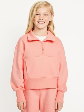 Dynamic Fleece Half-Zip Performance Sweatshirt for Girls | Old Navy (US)